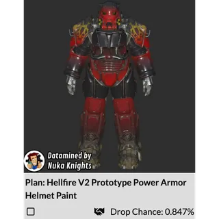 Plan: Hellfire V2 Prototype Power Armor Helmet Paint