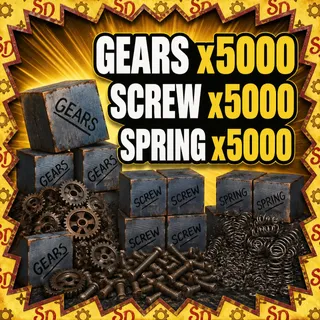5000 Gears Screws Springs