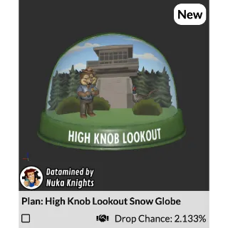Plan: High Knob Lookout Snow Globe