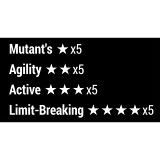 Mutant Agility Active Limit-Breaking