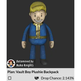 Plan: Vault Boy Plushie Backpack