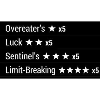 overeater luck sentinel limit-breaking