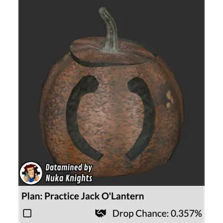 Plan: Practice Jack O'Lantern