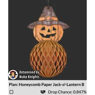 Plan: Honeycomb Paper Jack-o'-Lantern B