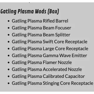 gatling plasma mod set