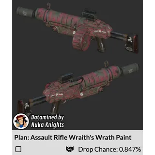 Plan: Assault Rifle Wraith's Wrath Paint