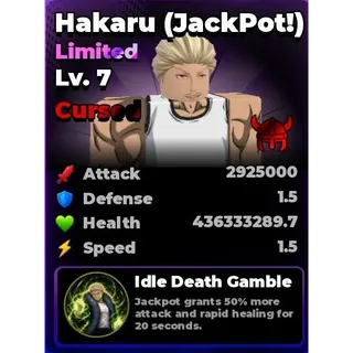 Lvl 7 - Cursed Viking Hakaru (Jackpot) | Roll Anime to Fight