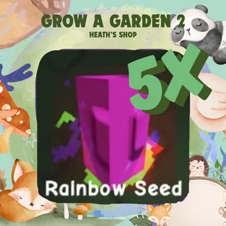 5x Rainbow Seed - Grow A Garden 2