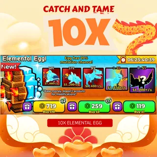 10x Exclusive Elemental Egg