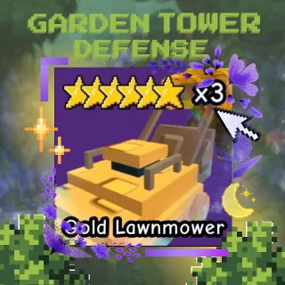GOLD LAWNMOWER | GARDEN TOWER DEFENSE