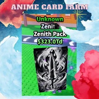 5x Unknown Zenith Pack | Anime Card Carm