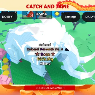 COLOSSAL ALBINO MAMMOTH