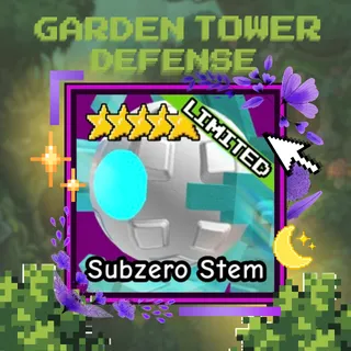 Subzero Stem - Garden Tower Defense