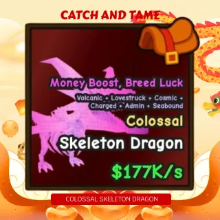 177k/s RIDEABLE COLOSSAL SKELETON DRAGON