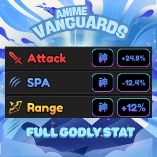 GODLY DMG, SPA, RNG | ANIME VANGUARDS