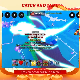 NEON COLOSSAL EMERALD DRAGON