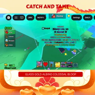 953K GLASS GOLD ALBINO COLOSSAL BLOOP