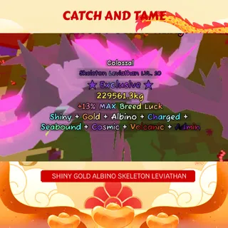 SHINY GOLD ALBINO SKELETON LEVIATHAN