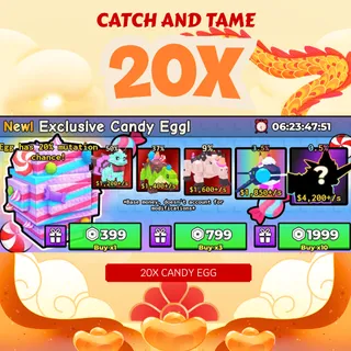 20X Exlusive Candy Egg