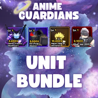 ANIME GUARDIANS UNIT BUNDLE - GAROU, ZID, HAJUN, ELLEN JOE