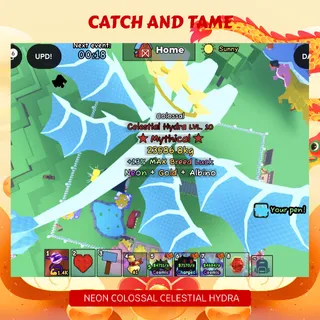 NEON GOLD ALBINO COLOSSAL CELESTIAL HYDRA