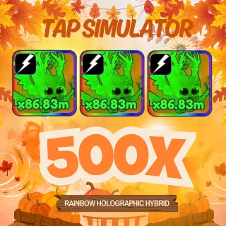 500X RAINBOW ELECTRIC HOLOGRAPHIC HYBRID | TAP SIMULATOR
