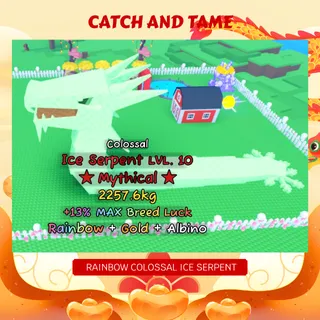 RAINBOW GOLD ALBINO EXCLUSIVE COLOSSAL ICE SERPENT