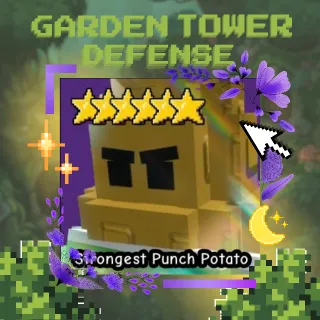 STRONGEST PUNCH POTATO | GARDEN TOWER DEFENSE
