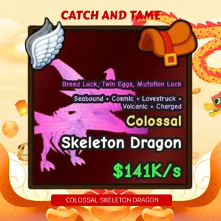 141k/s COLOSSAL RIDEABLE SKELETON DRAGON