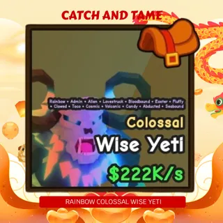 RAINBOW COLOSSAL WISE YETI