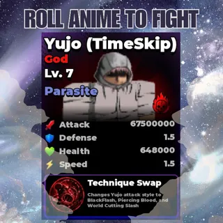 Max Lvl - Parasite Cursed Yujo (Timeskip) | Yuji Evo | Roll Anime to Fight