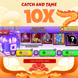10x Exclusive Crystal Egg