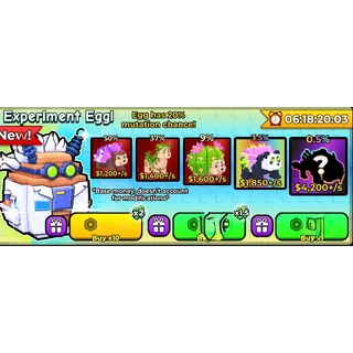 20x EXCLUSIVE EXPERIMENT EGG | CATCH AND TAME