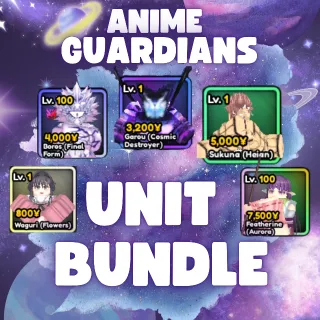 ANIME GUARDIANS UNIT BUNDLE - BOROS, GAROU, SUKUNA, WAGURI, FEATHERINE