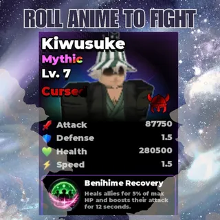 Lvl 7 - Cursed Kiwisuke | Viking Trait | Roll Anime to Fight