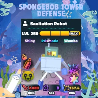 (NON DUPE) SS SW SANITATION ROBOT | SPONGEBOB TOWER DEFENSE