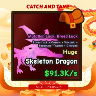 91.3k/s RIDEABLE SKELETON DRAGON