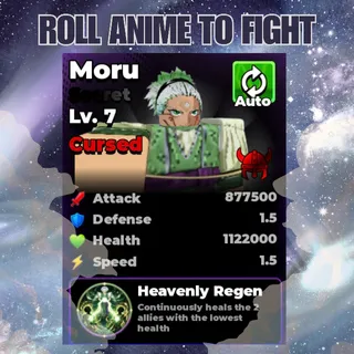 Lvl 7 Cursed Moru | Viking Trait | Roll Anime to Fight