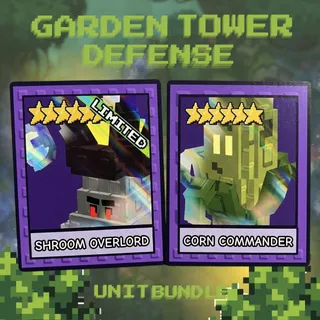 Shroom Overlord & Corn Commander | Garden Tower Defense