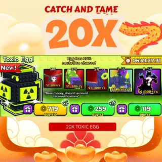 20x Exclusive Toxic Egg