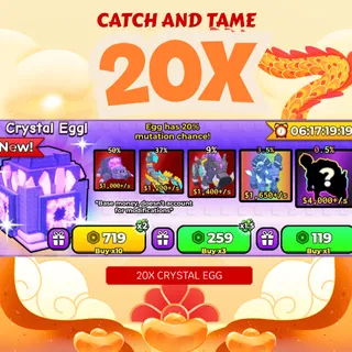 20x Exclusive Crystal Egg