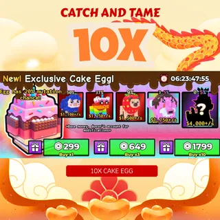 10X EXCLUSIVE CAKE EGG 