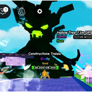 HUGE NEON HALLOW TREE - 7.1M DPS | PLANTS VS BRAINROTS