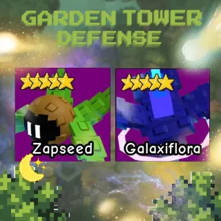 ZAPSEED & GALAXIFLORA | GARDEN TOWER DEFENSE