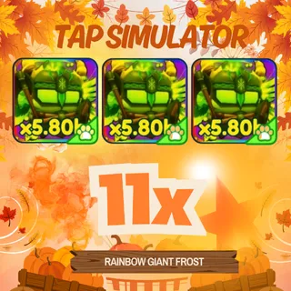 11X RAINBOW GIANT FROST | TAP SIMULATOR