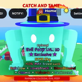 RAINBOW EXCLUSIVE COLOSSAL EVIL FEEP