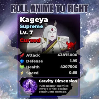 Max Lvl - Cursed Viking Keguya | Supreme Keguya | Roll Anime to Fight