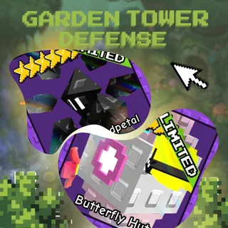 DARK SHARDPETAL & BUTTERLY HUT | GARDEN TOWER DEFENSE