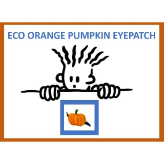 Eco Orange Pumpkin Eyepatch