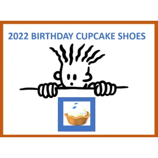2022 Birthday Cupcake Shoes